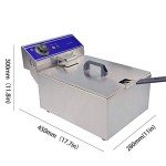 DULONG Stainless Steel Electric Deep Fryer with Control