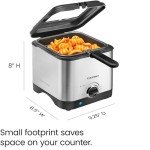 Chefman Compact Deep Fryer with Adjustable Temp Control