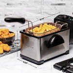 OVENTE 2L Electric Deep Fryer with Lid and Filter