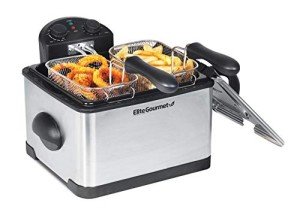 Elite Gourmet Electric 4.5 Qt Immersion Deep Fryer