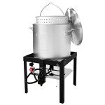 80 Qt Seafood Boil Kit with Burner & Strainer