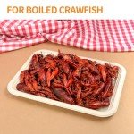 Disposable 14" Trays for Seafood Parties, 50 Pack