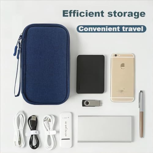 Eitonbu Tech Organizer Pouch Bag - Dark Blue