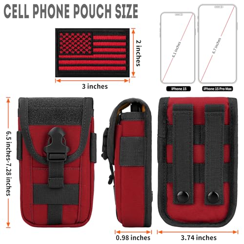 IronSeals Tactical Phone Holster Pouch with US Flag