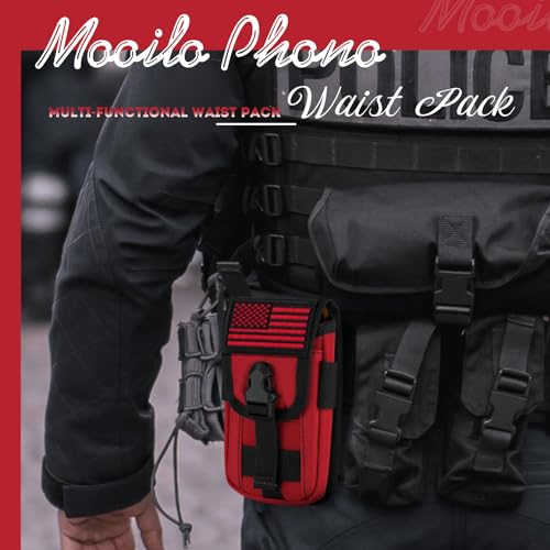 IronSeals Tactical Phone Holster Pouch with US Flag