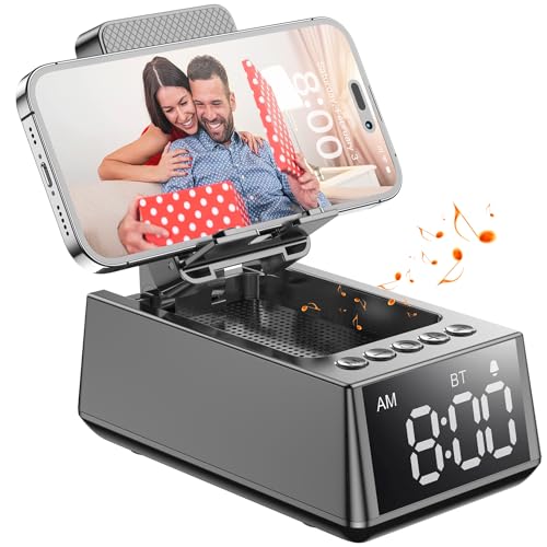 Bluetooth Speaker with Phone Stand, Alarm Clock- Multifunctional