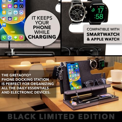 Personalized Wood Docking Station for Gadgets and Essentials