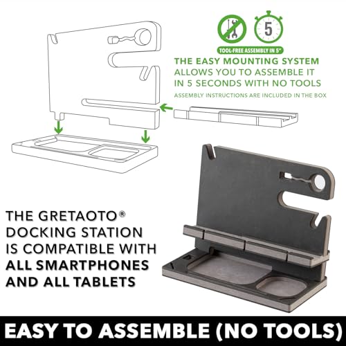 Personalized Wood Docking Station for Gadgets and Essentials