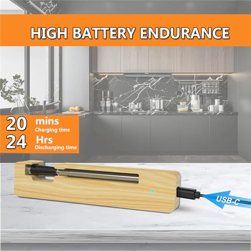 Wireless Smart Meat Thermometer with Bluetooth for Grill BBQ
