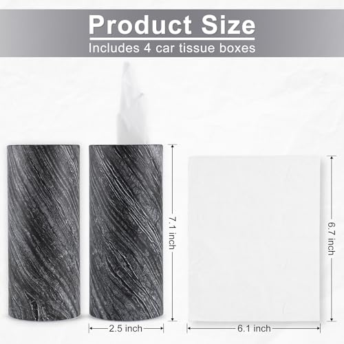 SINGARO Car Tissue Holder, 4 Pack Cup Holder