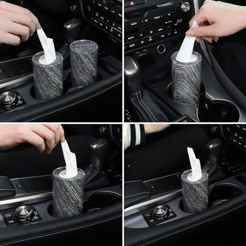 SINGARO Car Tissue Holder, 4 Pack Cup Holder