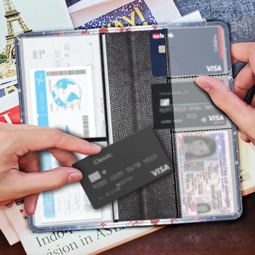 Mumeson Flowers Essential Car ID Document Card Holder