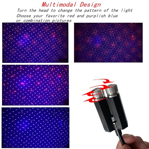 USB Star Night Light Projector with Sound Activation