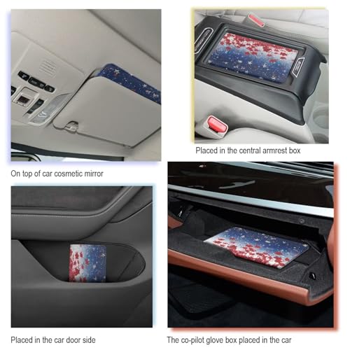 Mumeson Flowers Essential Car ID Document Card Holder