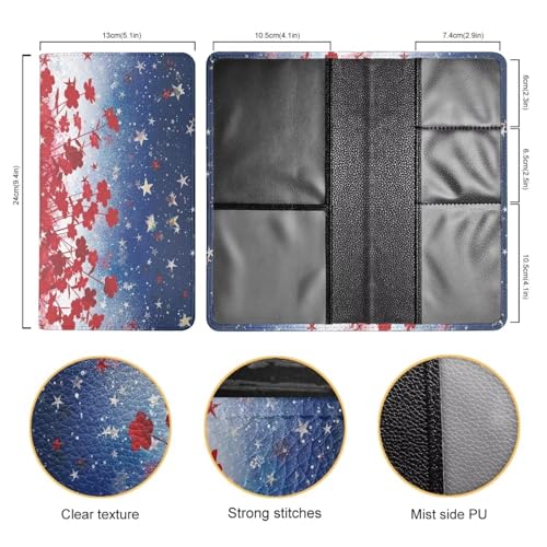 Mumeson Flowers Essential Car ID Document Card Holder