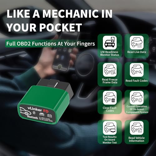 vLinker FD BT3.0 Bluetooth OBD2 Scanner Diagnostic Tool