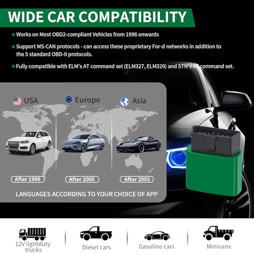 vLinker FD BT3.0 Bluetooth OBD2 Scanner Diagnostic Tool