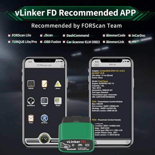 vLinker FD BT3.0 Bluetooth OBD2 Scanner Diagnostic Tool