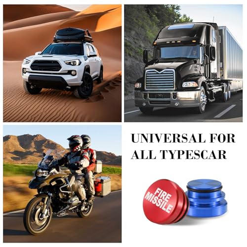 UYYE Cigarette Lighter Plug Billet Aluminum Dustproof Plug, American Flag Button, Car Interior Accessories Fits Most Vehicles and Boats with Standard 12 Volt Power Source, (Red+Black)-F+Blue