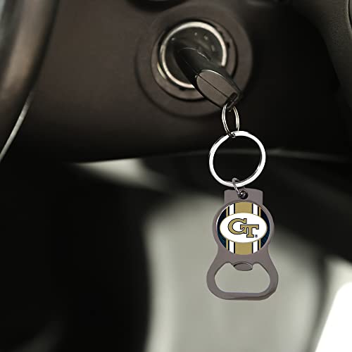 Rico Industries NCAA Liberty Flames Patriotic Metal Keychain - Beverage Bottle Opener With Key Ring - Pocket Size