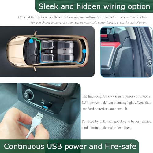 Higher Brightness Dynamic Car Stickers than LED Car Sign - Fit for Wolf Lovers Who Like LED Window Lights - Higher Definition than LED Decals - Windshield Decals Cool Tech Gadget(Wolf’s Radiance, M)