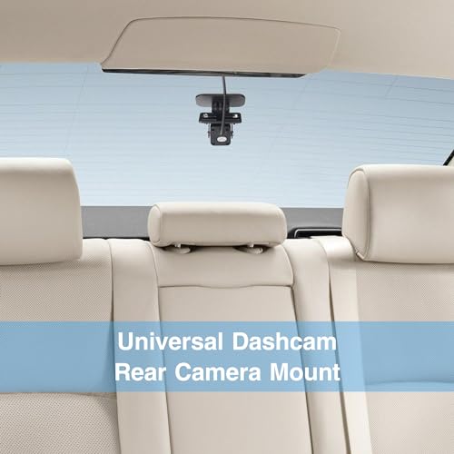 Naponal Dash Cam Rear Camera Mount(2 PCS), Universal Rear View Camera Rear Window Mount, Mirror Camera Rear Windshield Backup Camera Bracket, Car Dashcam Reverse Camera Holder, Easy to Install.