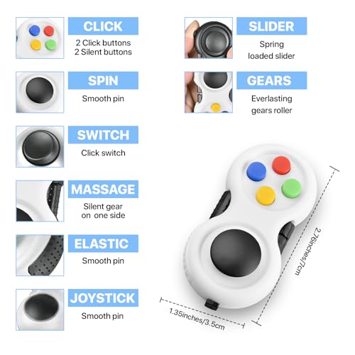 Dr.Kbder Fidget Toys Adults Set, Easter Basket Stuffers Gift for Kids Teen Cool Gadget Sensory Pack with Figette Spinner Cube ADHD Anxiety Relief Stress Magnetic Ring Office Desk Manget Toy for Boys…