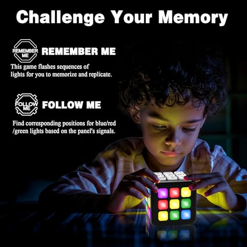 Toys for Kids Age 8-13 Boys Gifts: Fun Brain & Memory Handheld Game Cube for Teens & Adults - Cool Toys STEM Sensory Toy for 6-12+ Year - Birthday Gift for Boy Girls 6 7 8 9 10 11 12 Years Old