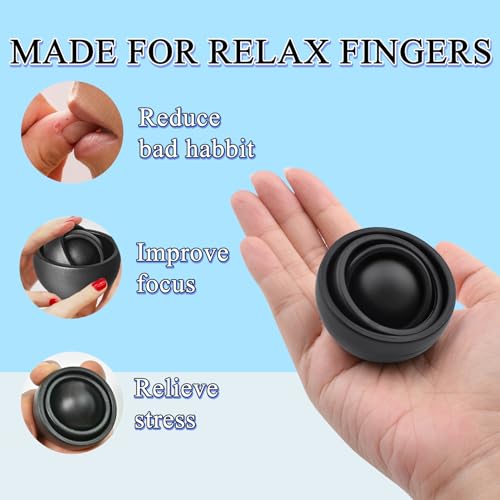 Yrissmiss Fidget Toys Adults 4PC, Fidget Gyro Toys Pack, Cool Gadget Gifts Sensory Toys Set for Boys Girls Teens Kids, Desk Toys ADHD Autism Stress Relief Finger Toys