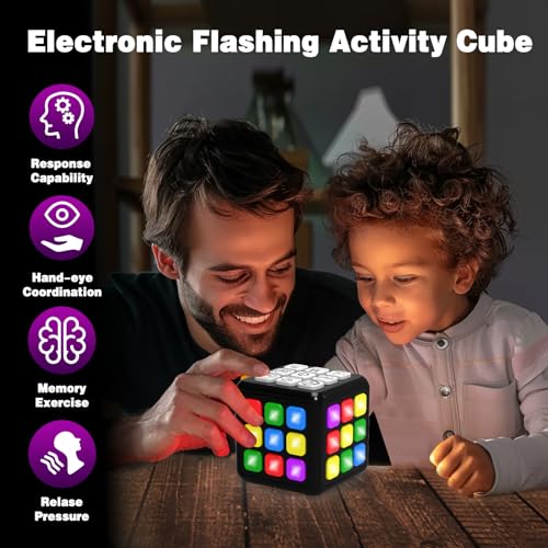 Toys for Kids Age 8-13 Boys Gifts: Fun Brain & Memory Handheld Game Cube for Teens & Adults - Cool Toys STEM Sensory Toy for 6-12+ Year - Birthday Gift for Boy Girls 6 7 8 9 10 11 12 Years Old