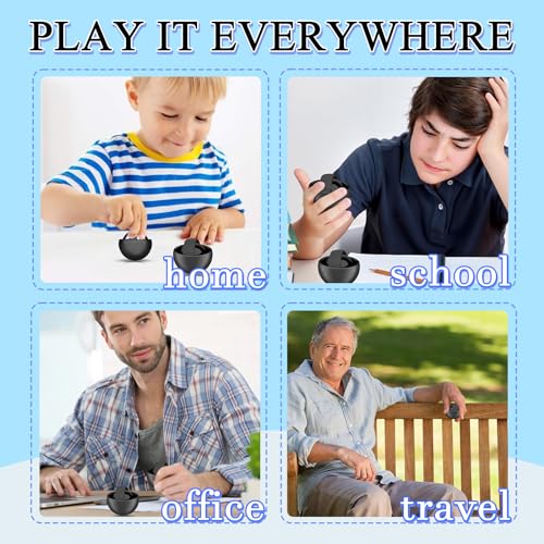 Yrissmiss Fidget Toys Adults 4PC, Fidget Gyro Toys Pack, Cool Gadget Gifts Sensory Toys Set for Boys Girls Teens Kids, Desk Toys ADHD Autism Stress Relief Finger Toys