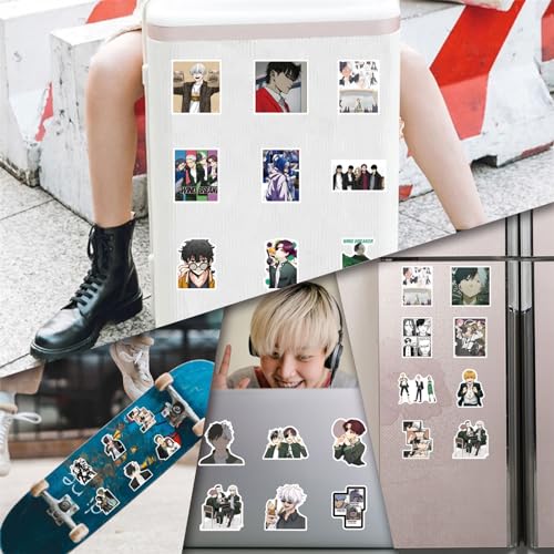 Wind Breaker Stickers 55Pcs Japanese Anime Stickers for Water Bottle Waterproof Vinyl VSCO Decals for Kids Teens and Adults(WIN)
