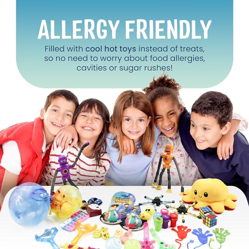 MerryGoBall™ - The Original Prize Ball Party Game for kids, surprise party favors, cool new way to pinata, emoji dice, fun for all, loot bag toys