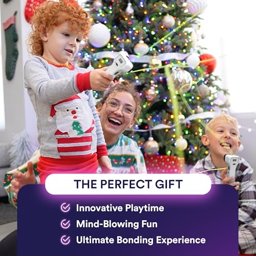 Loop Lasso® NANO - The Original Glow-in-The-Dark String Shooter Toy - Built-in UV Blacklight - Safe Fun Adult & Kids Rope Launcher Gift - Viral Fidget Toy - Music Festival Rave Accessory (NANO)