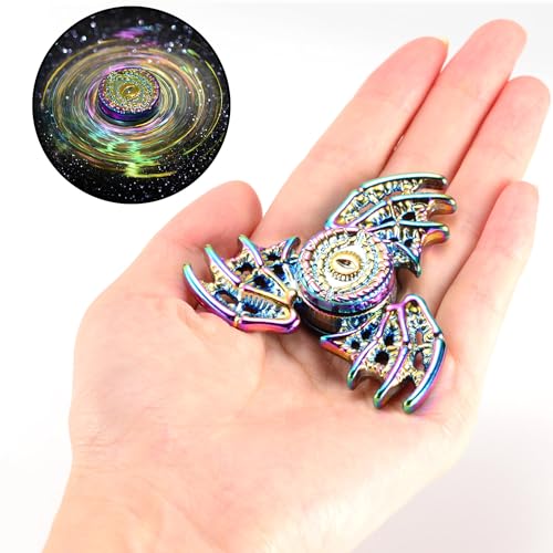 MAYBO SPORTS Solid Metal Fidget Spinner Sensory Novel Fidget Spinner Toy, Valentine's Day Gift Bag Filler Reduces Stress and Relieves Anxiety, Autism Fidget Spinner Party Favorite Killing Time Toy.