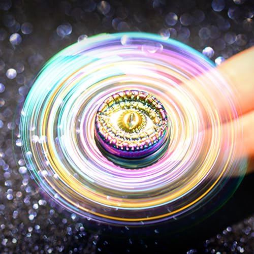 MAYBO SPORTS Solid Metal Fidget Spinner Sensory Novel Fidget Spinner Toy, Valentine's Day Gift Bag Filler Reduces Stress and Relieves Anxiety, Autism Fidget Spinner Party Favorite Killing Time Toy.