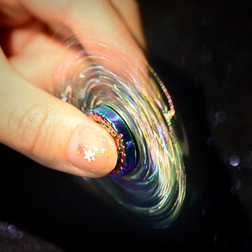 MAYBO SPORTS Solid Metal Fidget Spinner Sensory Novel Fidget Spinner Toy, Valentine's Day Gift Bag Filler Reduces Stress and Relieves Anxiety, Autism Fidget Spinner Party Favorite Killing Time Toy.