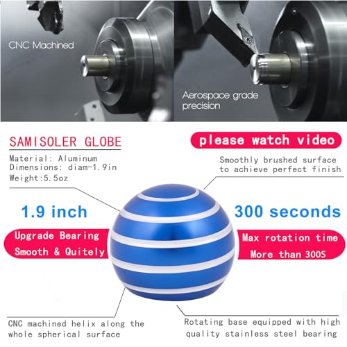 Desk-Kinetic-Toys Cool-Gadgets for Fidget: Cool-Stuff Thing Game Toy for Adult Teen Children Kid, Stress Relief Optical-Illusion Gifts for Office School Home Man Women Christmas Spinning 300 Seconds