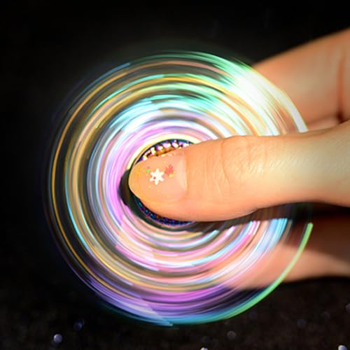 MAYBO SPORTS Solid Metal Fidget Spinner Sensory Novel Fidget Spinner Toy, Valentine's Day Gift Bag Filler Reduces Stress and Relieves Anxiety, Autism Fidget Spinner Party Favorite Killing Time Toy.