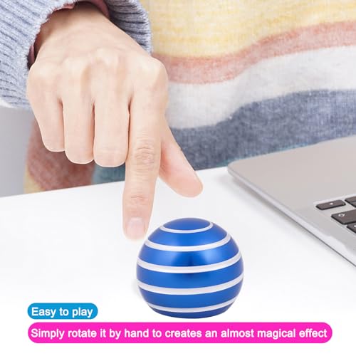 Desk-Kinetic-Toys Cool-Gadgets for Fidget: Cool-Stuff Thing Game Toy for Adult Teen Children Kid, Stress Relief Optical-Illusion Gifts for Office School Home Man Women Christmas Spinning 300 Seconds