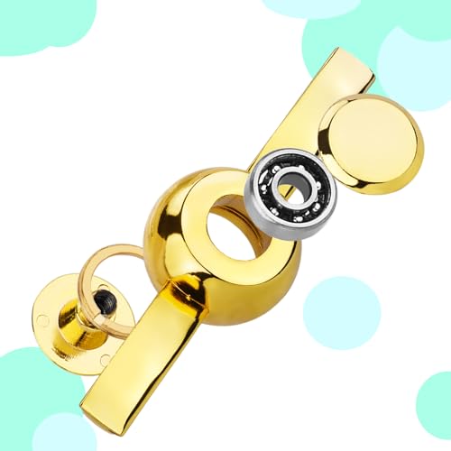 MAYBO SPORTS Fidget Spinner,Golden Metal Anti-Anxiety Stress Relief Reduction Finger Spinners Sensory Toy, Desktop Decoration Gift Bag Filling Gift for Kids Adults