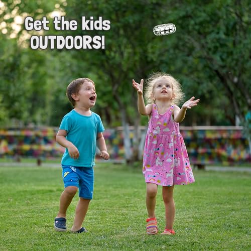 nutty toys Interactive Drone - Hand Operated Light Up Boomerang for Kids & Adults | Easy Shake to Start Flying UFO| Top Easter Basket Stuffer Gift Idea 2024 for Boys & Teens 8 9 10 11 12 13 14