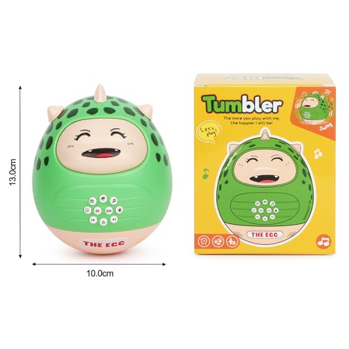 Tumbler Storytelling Toys Dinosaur Toy Kids Boys Girls Story Music Fun Children Educational Player Toy Toddler 3 4 5 6 7 Birthday Gifts Sensory Toys for Kids with Autism Words Songs Stories