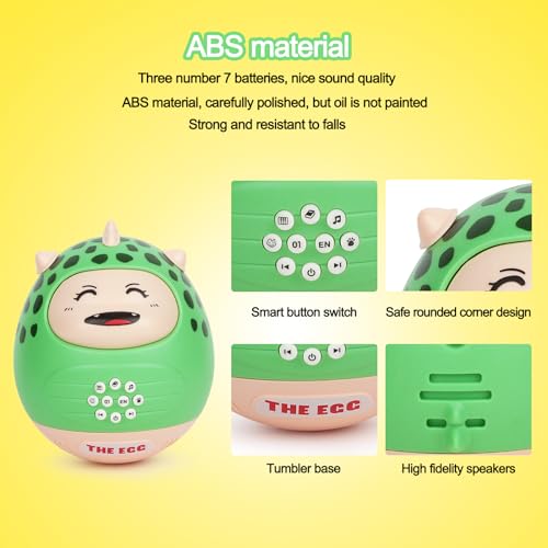 Tumbler Storytelling Toys Dinosaur Toy Kids Boys Girls Story Music Fun Children Educational Player Toy Toddler 3 4 5 6 7 Birthday Gifts Sensory Toys for Kids with Autism Words Songs Stories