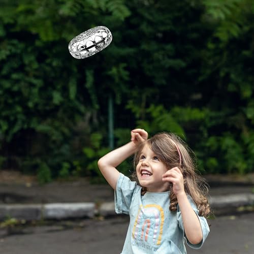 nutty toys Interactive Drone - Hand Operated Light Up Boomerang for Kids & Adults | Easy Shake to Start Flying UFO| Top Easter Basket Stuffer Gift Idea 2024 for Boys & Teens 8 9 10 11 12 13 14