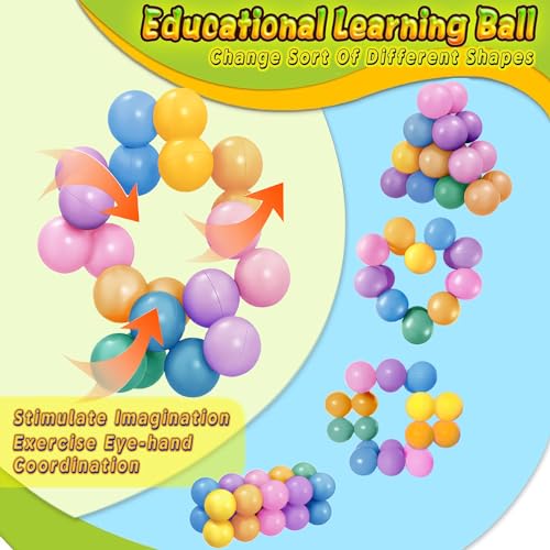 Dr.Kbder Sensory Fidget Toys for Kids Toddler Boys, Autism Figette Ball Autistic ADHD Cool Desk Toy, Calm Down Travel Airplane Essentials Toys for Age 3-12 Year Old, Stuffers Gift for Kids Teens Girls