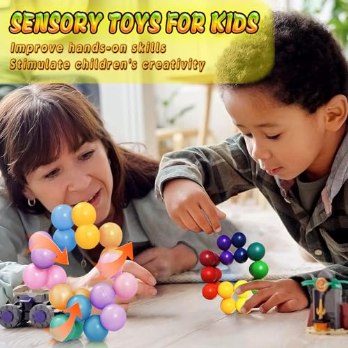 Dr.Kbder Sensory Fidget Toys for Kids Toddler Boys, Autism Figette Ball Autistic ADHD Cool Desk Toy, Calm Down Travel Airplane Essentials Toys for Age 3-12 Year Old, Stuffers Gift for Kids Teens Girls