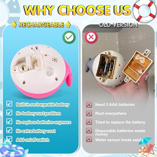 Gigilli Baby Bath Toys, Girls Pool Toys Bath Fountain Water Table Spray Toy 6-12 12-18 Months, Girls Light Up Whale Bath Toy Sprinkler for Toddler 1-3 2-4 Birthday Baby Shower Kid Girl 1 2 3 4 5 Gifts