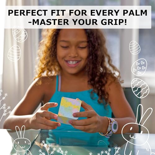 SHASHIBO Seasonal Easter - Shape Shifting Box - Award-Winning, Patented Magnetic Puzzle Cube w/ 36 Rare Earth Magnets - Fidget Transforms Into Over 70 Shapes (Pastel Watercolor) - Limited Edition