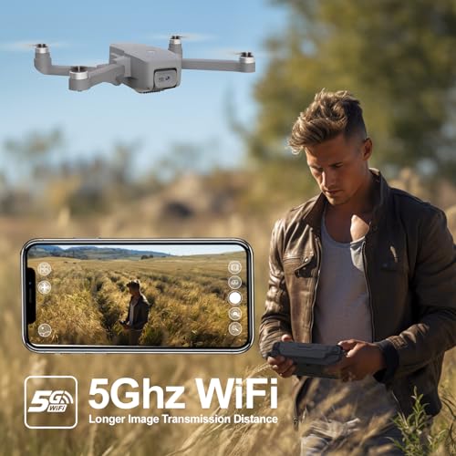 TTROARDS 16P Brushless Motor Drone with 1080p Camera for Adults 5G Wifi Adjustable Lens One Touch Takeoff/Landing Altitude Hold Mini Foldable Drone with 2 Batteries RC Quadcopter Toys Gift for